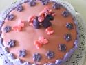 Póni torta joghurtos málnás krémmel