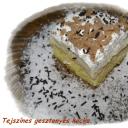 Tejszínes gesztenyés kocka