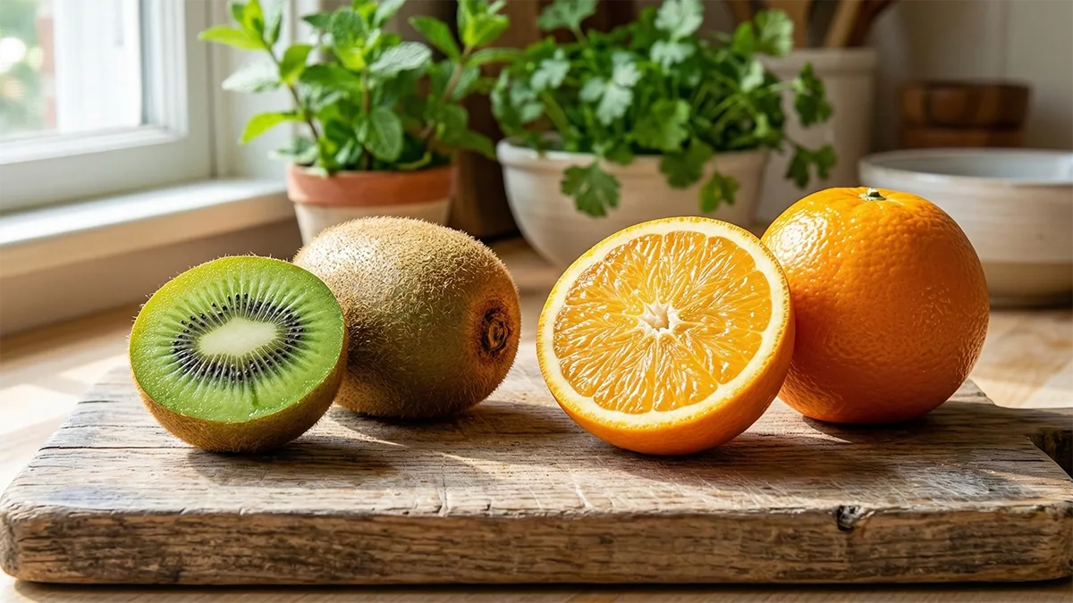 Kivi vagy narancs: Melyik a jobb C-vitamin forrás?