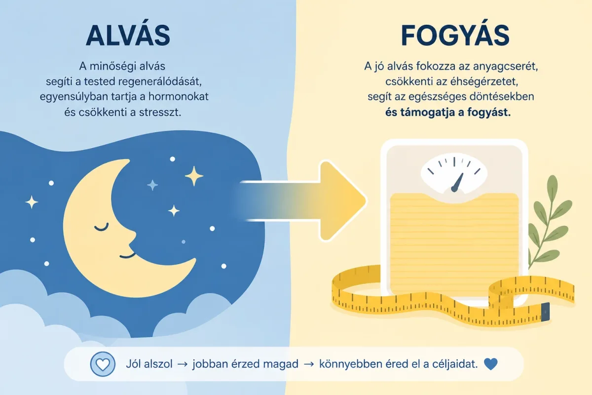 a jó alvás támogatja a fogyást