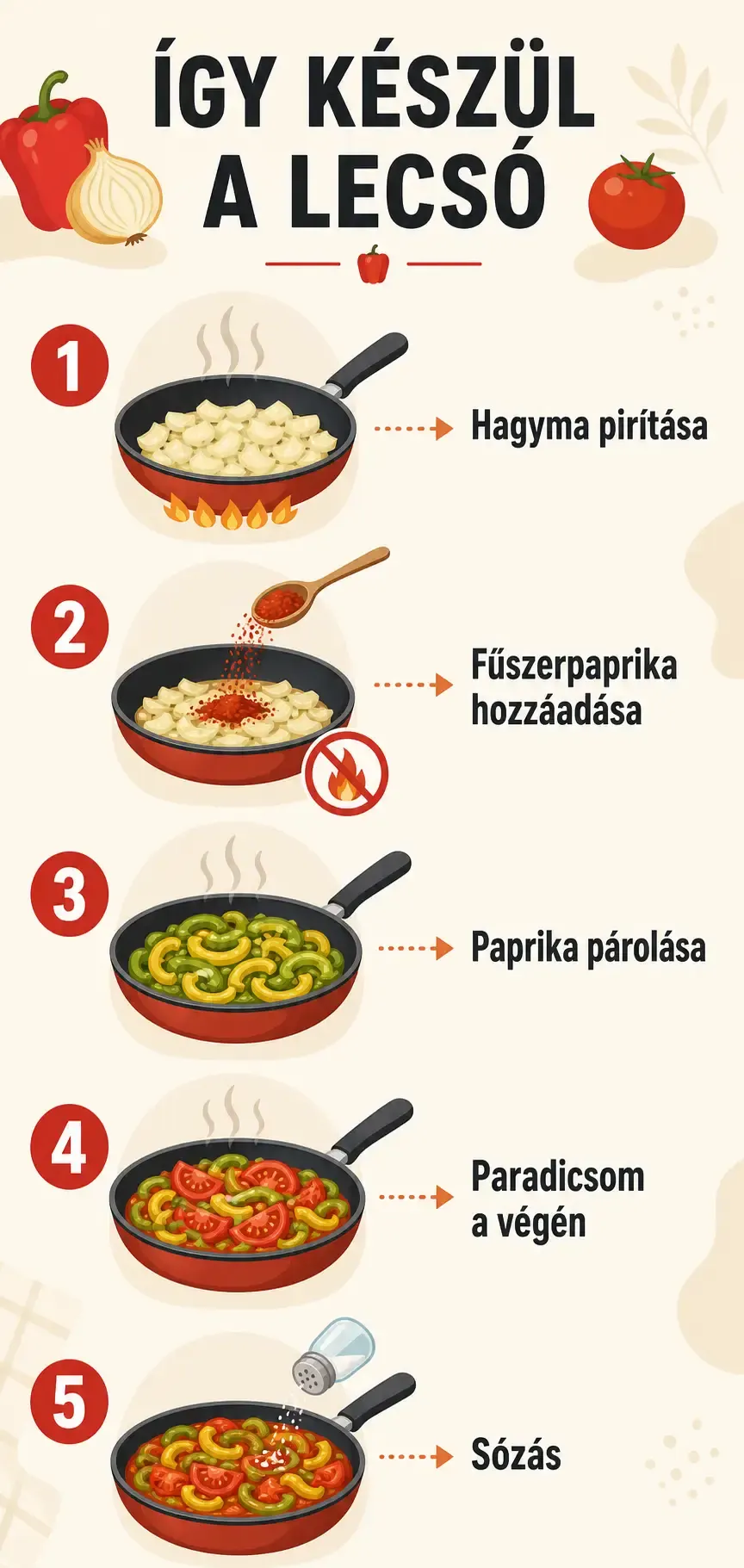 Lecsó kisokos: arányok, sorrend és a leggyakoribb hibák