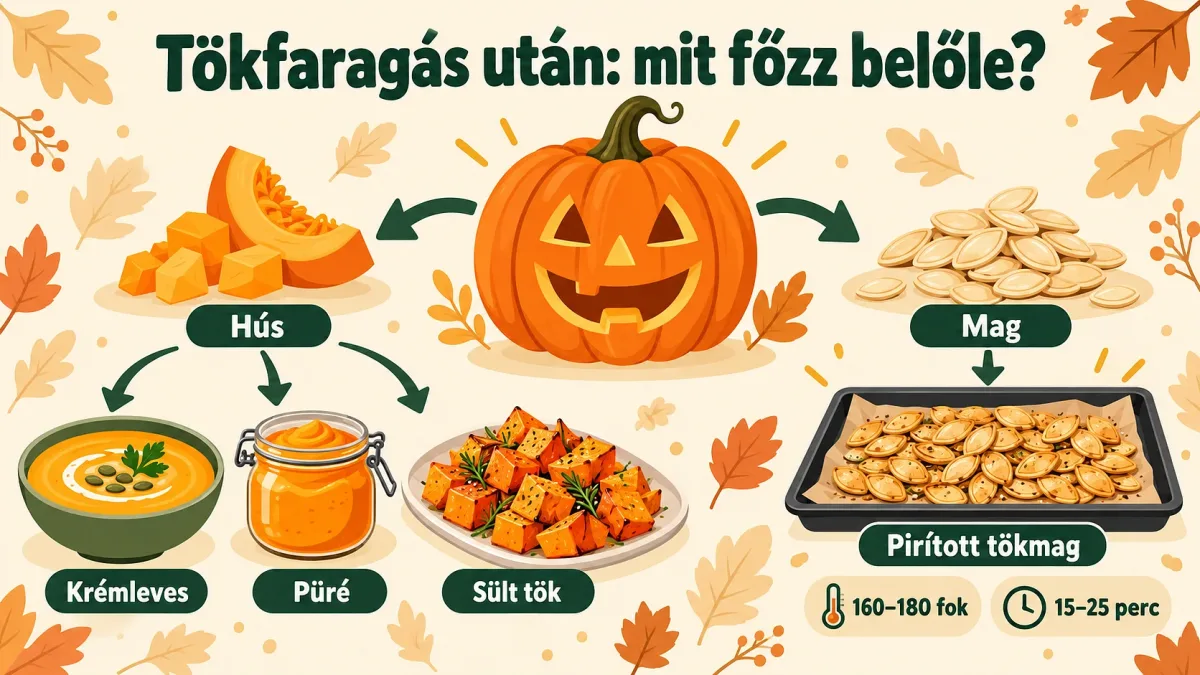 Tökfaragás után: mit készíts a sütőtök húsából és magjából?