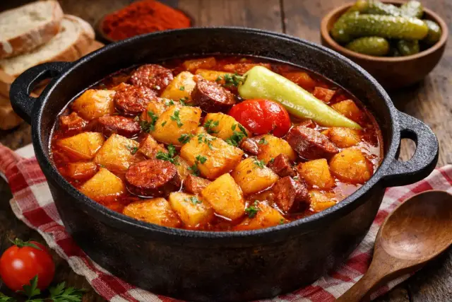 A klasszikus magyar paprikás krumpli receptje