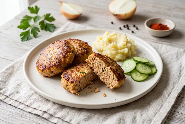 Air fryer pulykafasírt