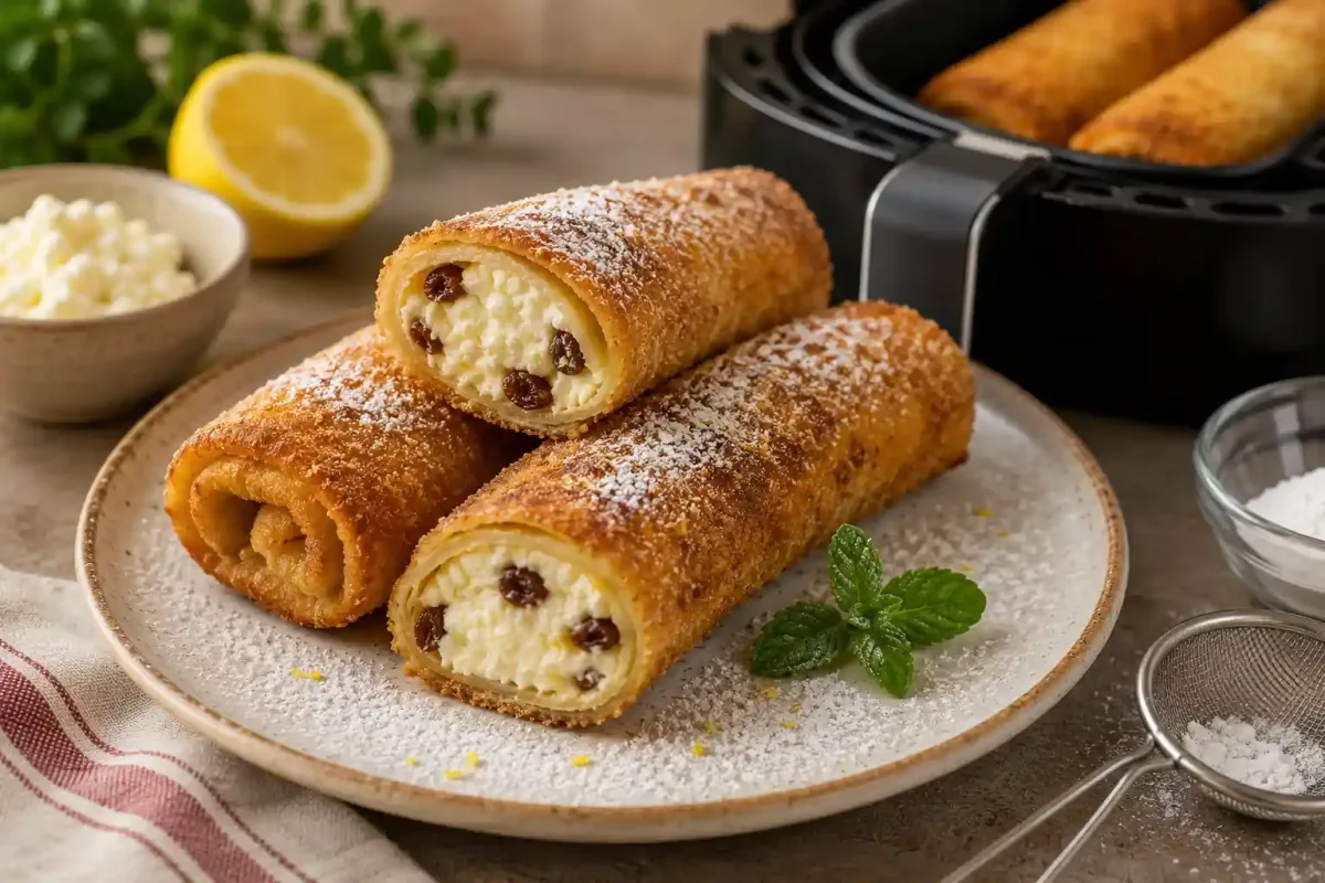 Airfryer palacsintatekercs