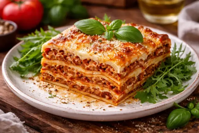Autentikus bolognai lasagne besamel mártással