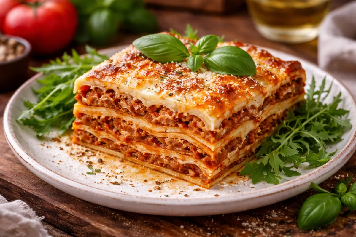 Autentikus bolognai lasagne besamel mártással