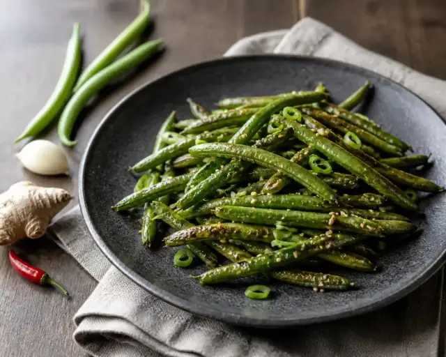 Ázsiai wokban sült zöldbab recept