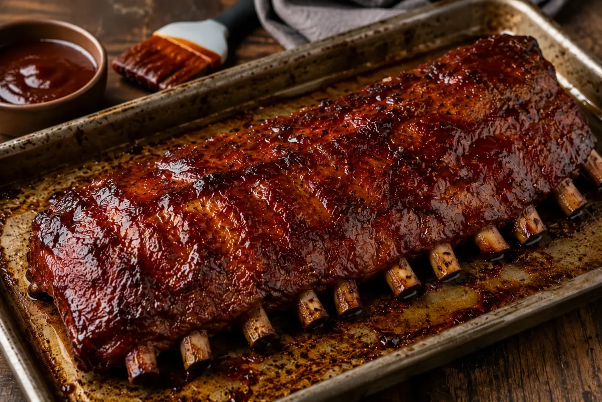 BBQ oldalas sütőben