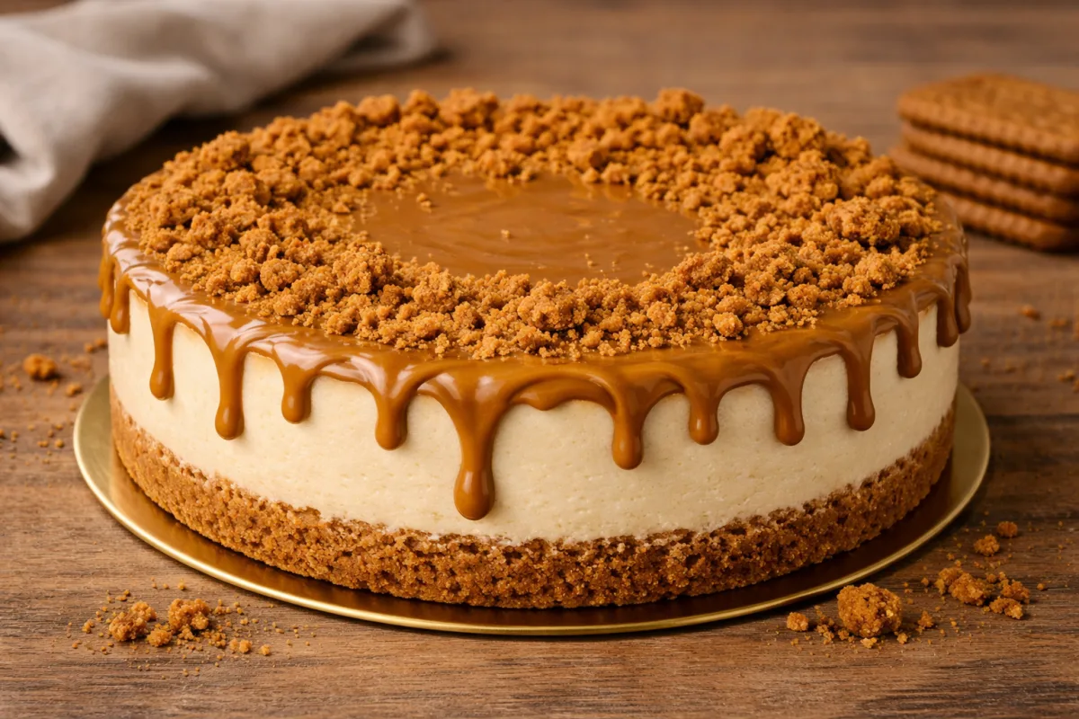 Biscoff sajttorta recept sütés nélkül