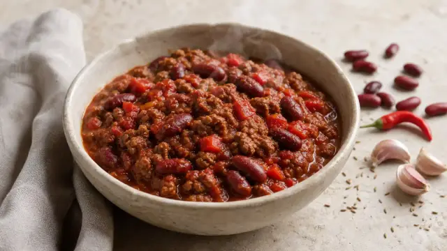 Chili con carne recept – sűrű, fűszeres chilis bab
