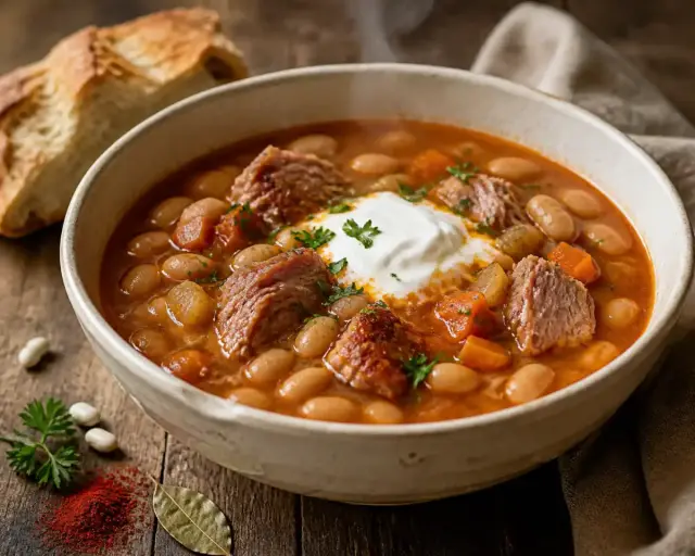 Csülkös bableves recept