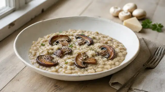 Gombás rizottó recept