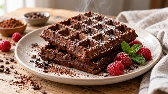 Kakaós gofri recept: ropogós szélű, intenzíven csokoládés