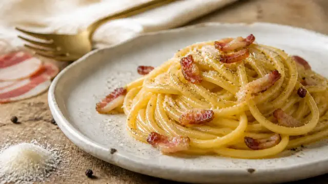 Klasszikus carbonara spagetti recept