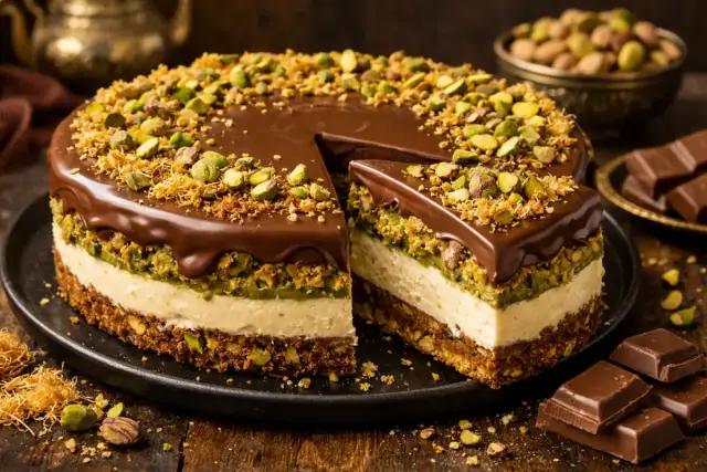 Krémes dubai csokoládé sajttorta recept