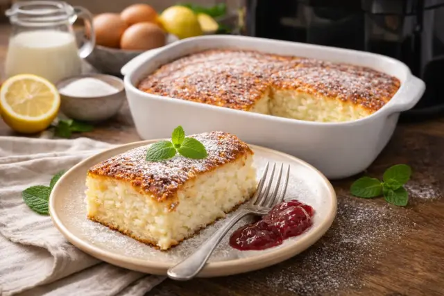 Krémes és habkönnyű rizskoch airfryerben