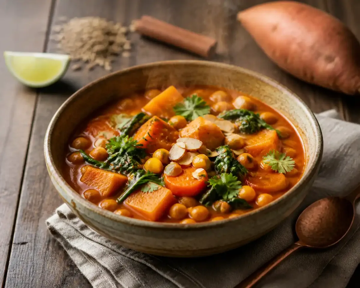 Marokkói csicseriborsós currystew