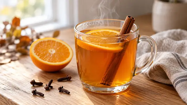 Narancsos fahéjas tea