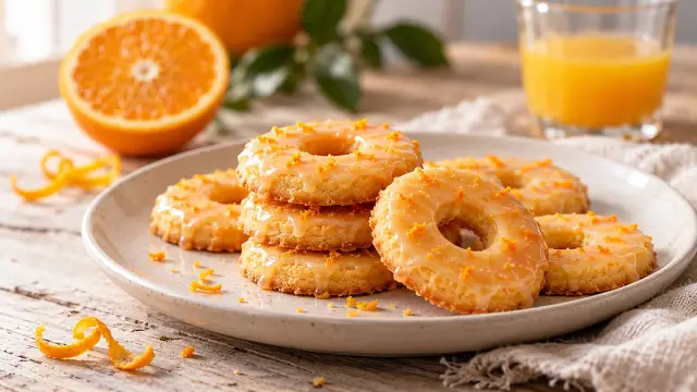Narancsos kekszkarika recept tálalva.