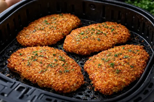 Ropogós rántott sertéskaraj airfryerben sütve