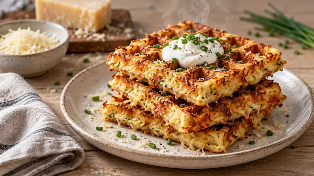 Sajtos gofri recept: ropogós szélű és szaftos belsejű