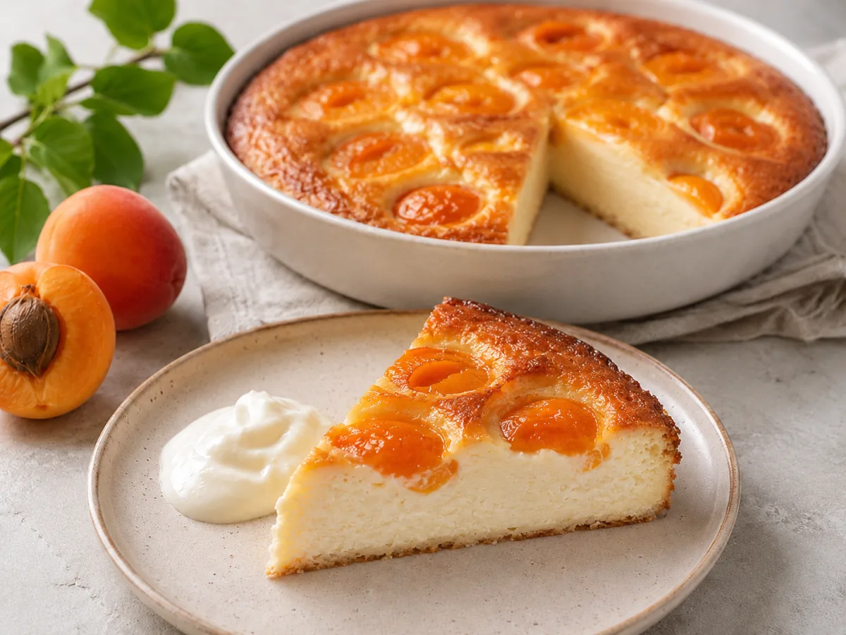 Sárgabarackos túrós sütemény recept