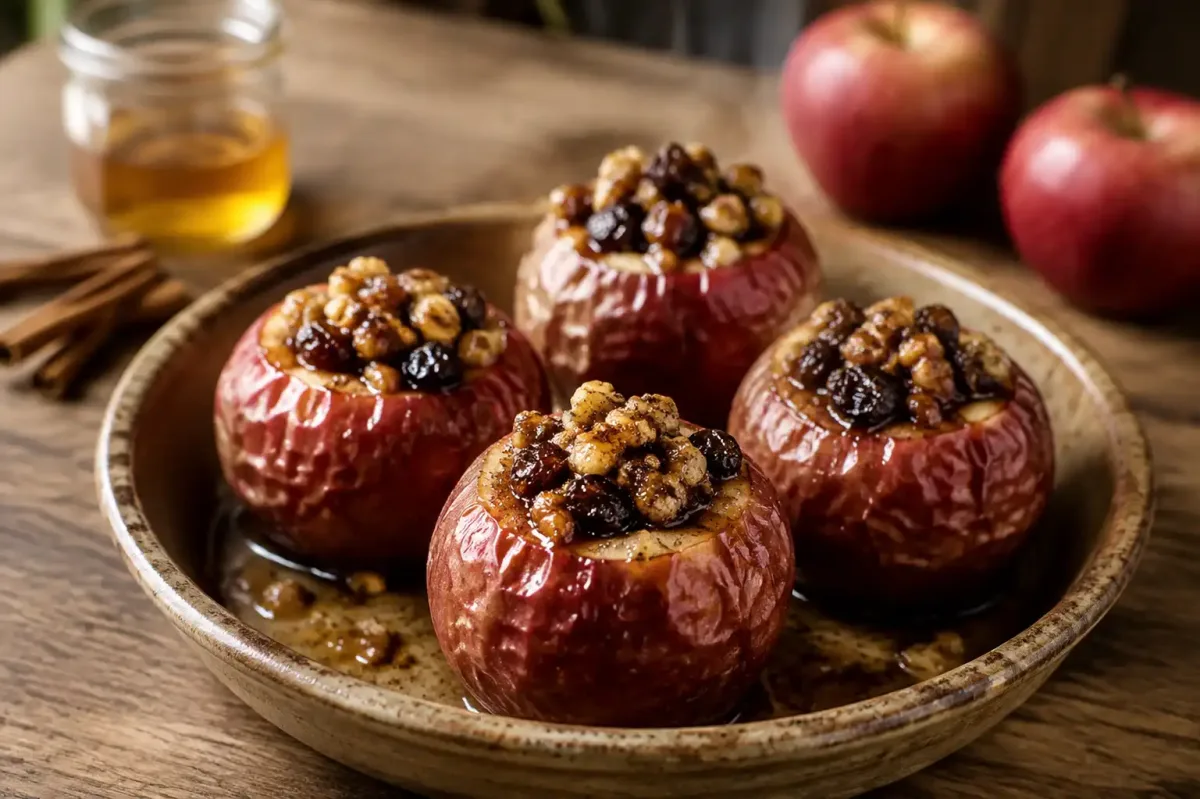 Sült alma recept fahéjjal és mézzel