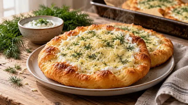 Sütőben sült lángos