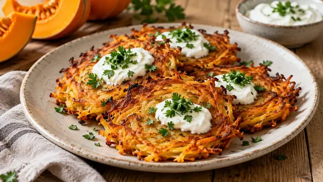 Sütőtökös tócsni – ropogós, fokhagymás őszi recept