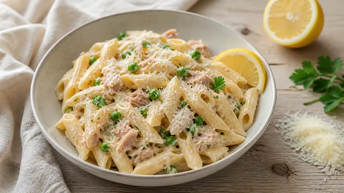 Tejszínes tonhalas tészta recept