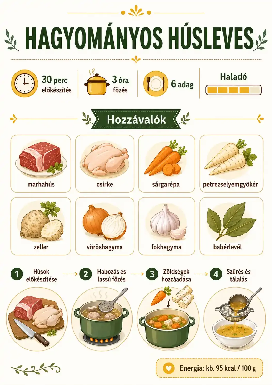 Hagyományos húsleves